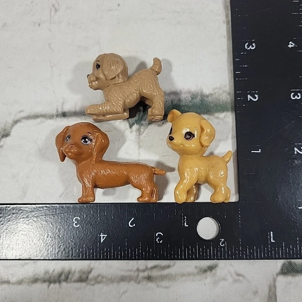 Barbie Pets Dogs Playful Puppies Weiner‎ Dog Dachshund Lab Lot Of 3 Mattel